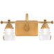 Rondelle LED 14 inch Aged Brass Bath Vanity & Wall Light, dweLED