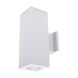 Cube Arch LED 5.5 inch White Sconce Wall Light in Flood, 85, 3500K, Straight Up/Down