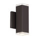 Block Outdoor Wall Light in Bronze, dweLED