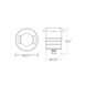 Inground Recessed Light 12 4.1 watt Stainless Steel Path Indicator Light in 3000K Warm White LED, WAC Landscape