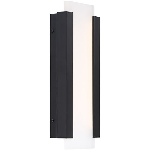 Fiction LED 14.13 inch Black Outdoor Wall Light, dweLED