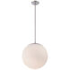 Niveous LED 14 inch Brushed Nickel Pendant Ceiling Light in 3500K, 13in, dweLED 