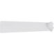 Clean 52 inch Soft Brass Matte White with Matte White Blades Downrod Ceiling Fans, Smart Fan