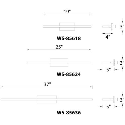 Level LED 25 inch Brushed Aluminum Bath Vanity & Wall Light, dweLED