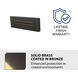 WAC 12V Surface Mounted Step Light LED 9 inch Solid Brass Coated in Bronze ADA Step and Wall Light in 2700K Warm LED, WAC Landscape