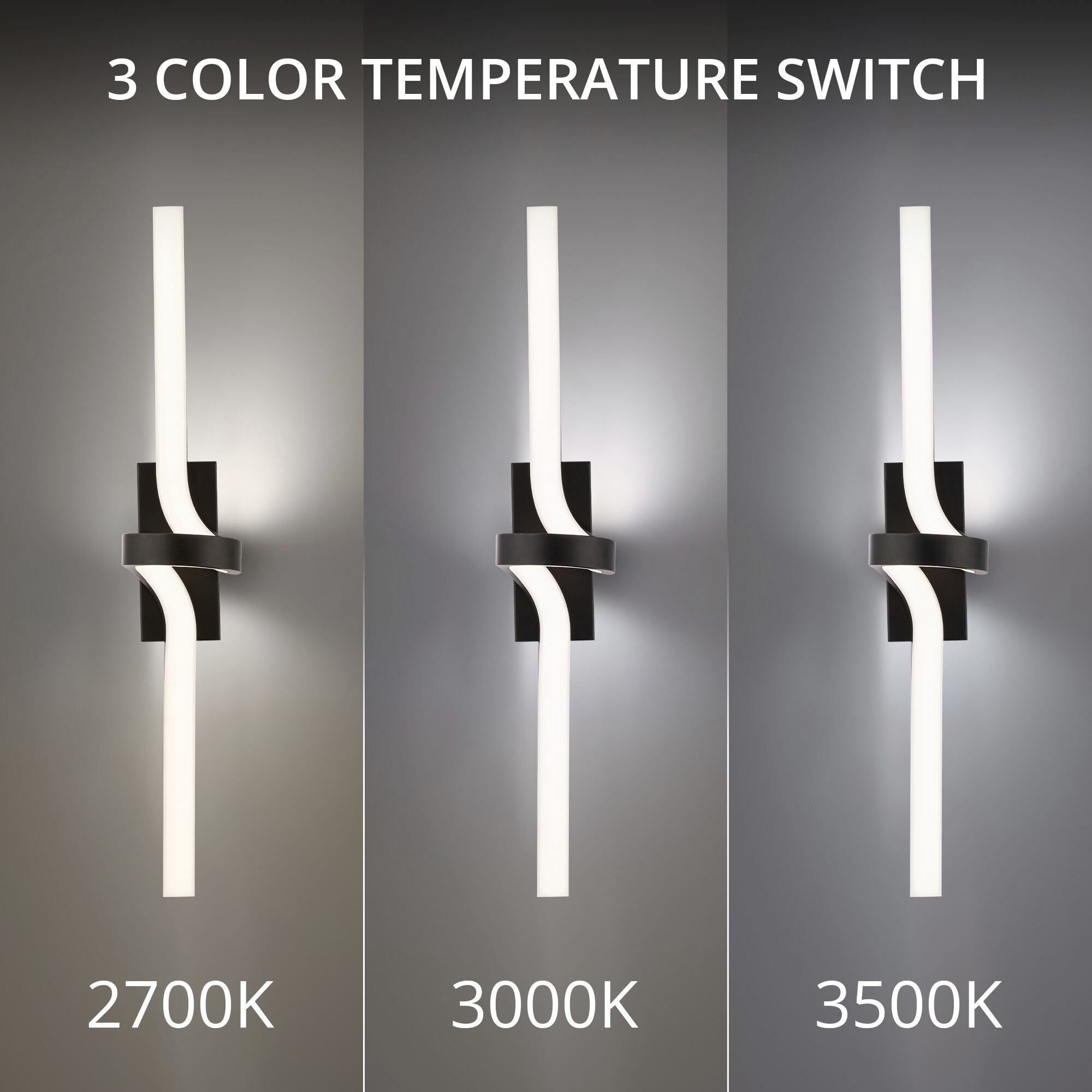 Loophole LED Bath in Black