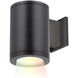 Tube Arch LED 7 inch Black Outdoor Wall Light in 85, Flood, Color Changing, Straight Up/Down