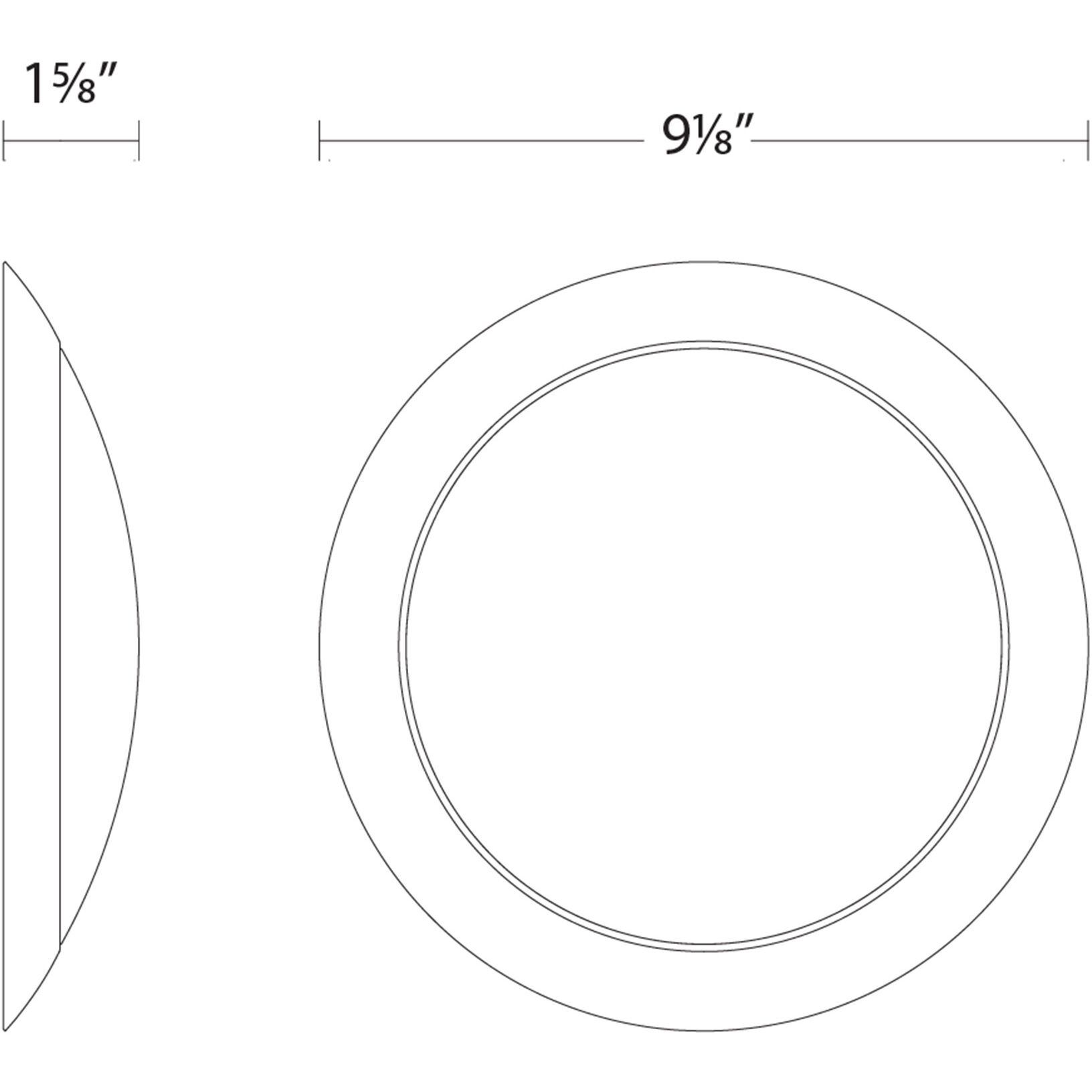 Disc LED 9.18 inch White Flush Mount Ceiling Light in 4, WAC Limited
