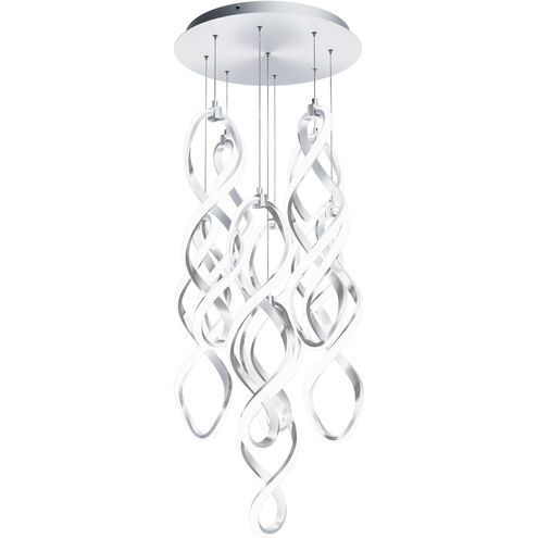 Interlace LED 17 inch Chrome Multi-Light Pendant Ceiling Light, dweLED