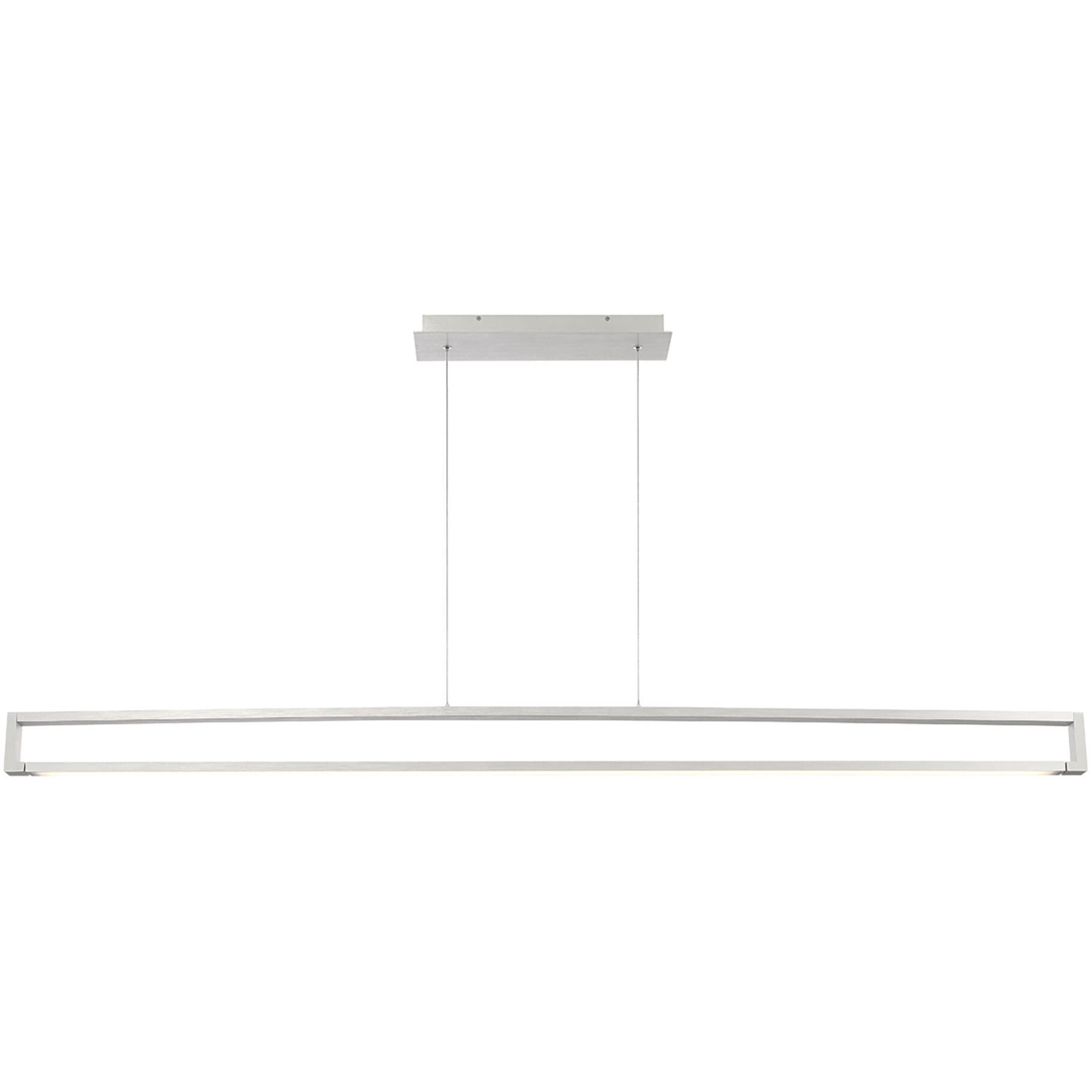 Lune LED 63 inch Aluminum Linear Pendant Ceiling Light, dweLED