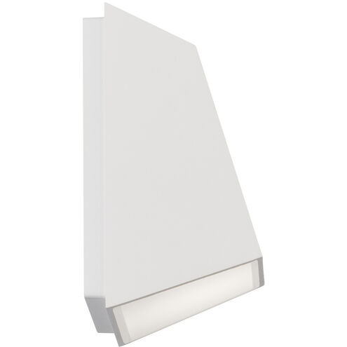 Atlantis LED 6 inch White Outdoor Wall Light in 3000K, dweLED