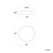 Salvo LED 15 inch White and Aged Brass Flush Mount Ceiling Light in 3500K, White/Aged Brass, dweLED
