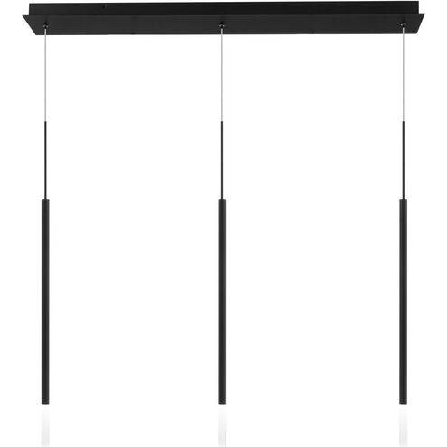 Viggo LED 15 inch Black Multi-Light Pendant Ceiling Light, dweLED
