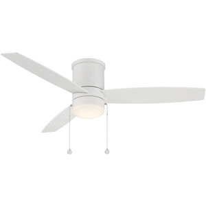 Atlantis 52 inch Matte White Flush Mount Ceiling Fans, WAC Fans Limited