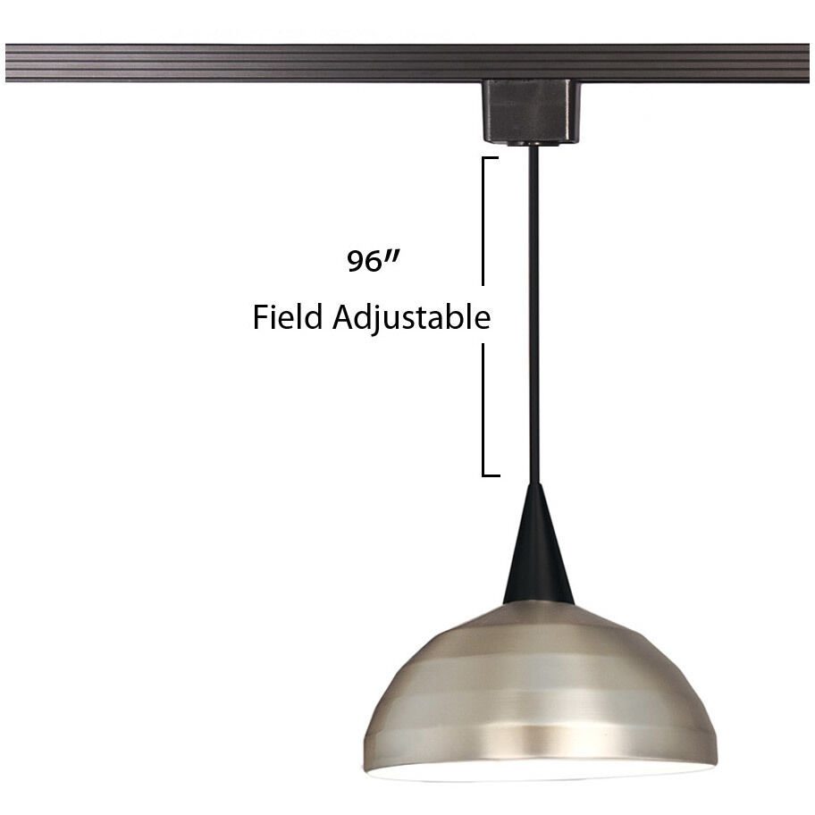Felis 1 Light 120 Brushed Nickel/Black Track Head Ceiling Light