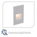 WAC 120V Step Light Anti Microbial LED 1.5 inch White ADA Step and Wall Light in Amber, WAC Lighting