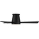 Hug 44 inch Matte Black Flush Mount Ceiling Fans, Smart Fan