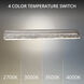 Skate LED 4.5 inch Brushed Nickel Bath Vanity & Wall Light in 3500K, dweLED