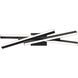 Parallax 4 Light 27 inch Black Bath Vanity Light Wall Light in 3000K