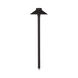 Tiki 12 6.5 watt Black Path Lighting in 2700K, Black on Aluminum, Path and Area Light, WAC Landscape