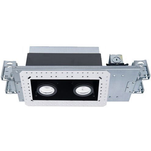 Silo Multiples LED White Black Multiple Recessed Trim in 3500K, White/Black