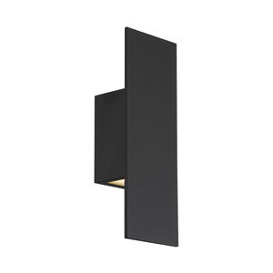 Icon LED 14 inch Black Outdoor Wall Light, dweLED