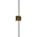 Ripple LED 4.75 inch Aged Brass Bath Vanity & Wall Light in 2700K, dweLED