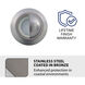 Inground Recessed Light 12 4.1 watt Stainless Steel Coated in Bronze Path Indicator Light in 2700K Warm LED, WAC Landscape