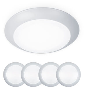 Disc LED 7.4 inch White Flush Mount Ceiling Light in 3000K