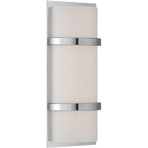 Vie LED 3 inch Chrome ADA Wall Sconce Wall Light in 3500K, 14in, dweLED