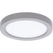 Round LED 5.25 inch Nickel Flush Mount Ceiling Light in 3000K