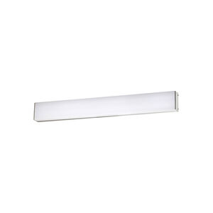 WAC Lighting Strip LED 24 inch Brushed Aluminum Bath Vanity & Wall Light in 3000K, dweLED WS-63724-30-AL - Open Box