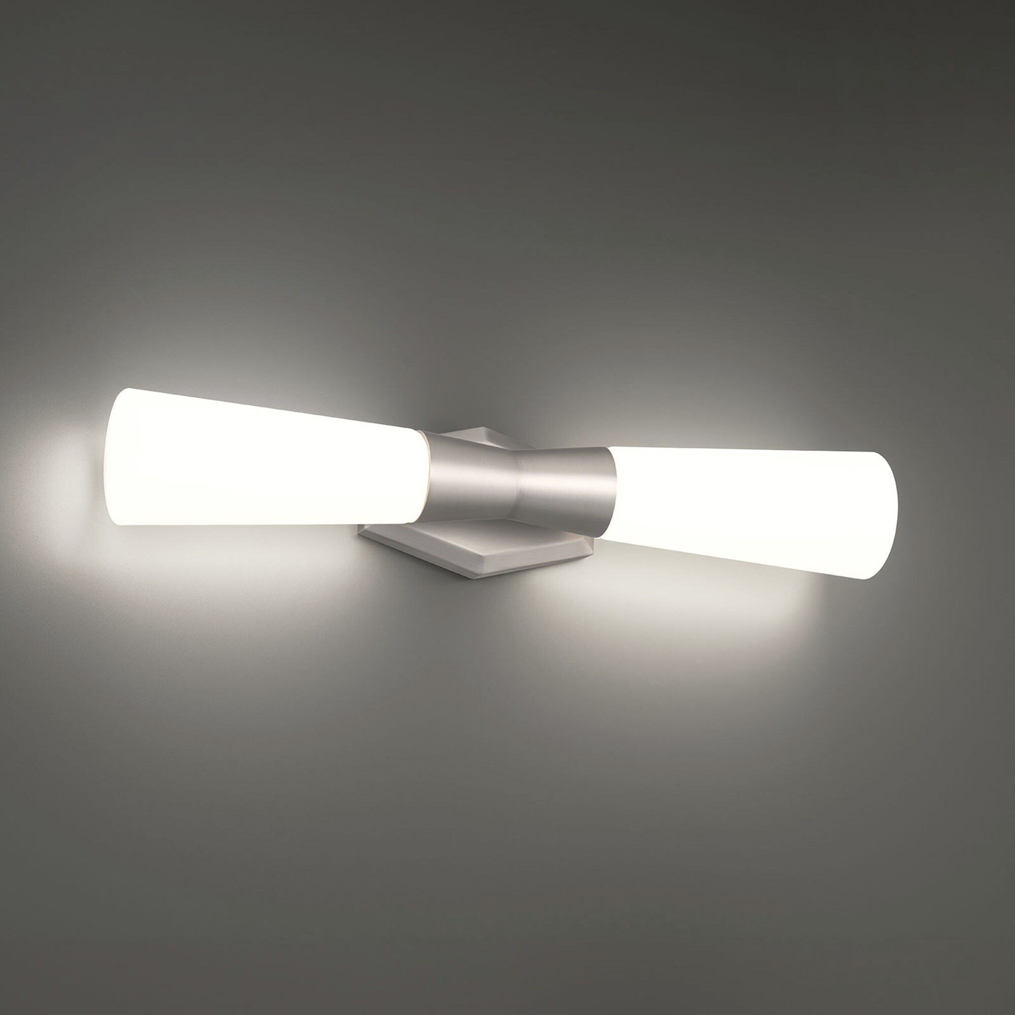 Locke LED 4.88 inch Brushed Nickel Bath Vanity & Wall Light, dweLED