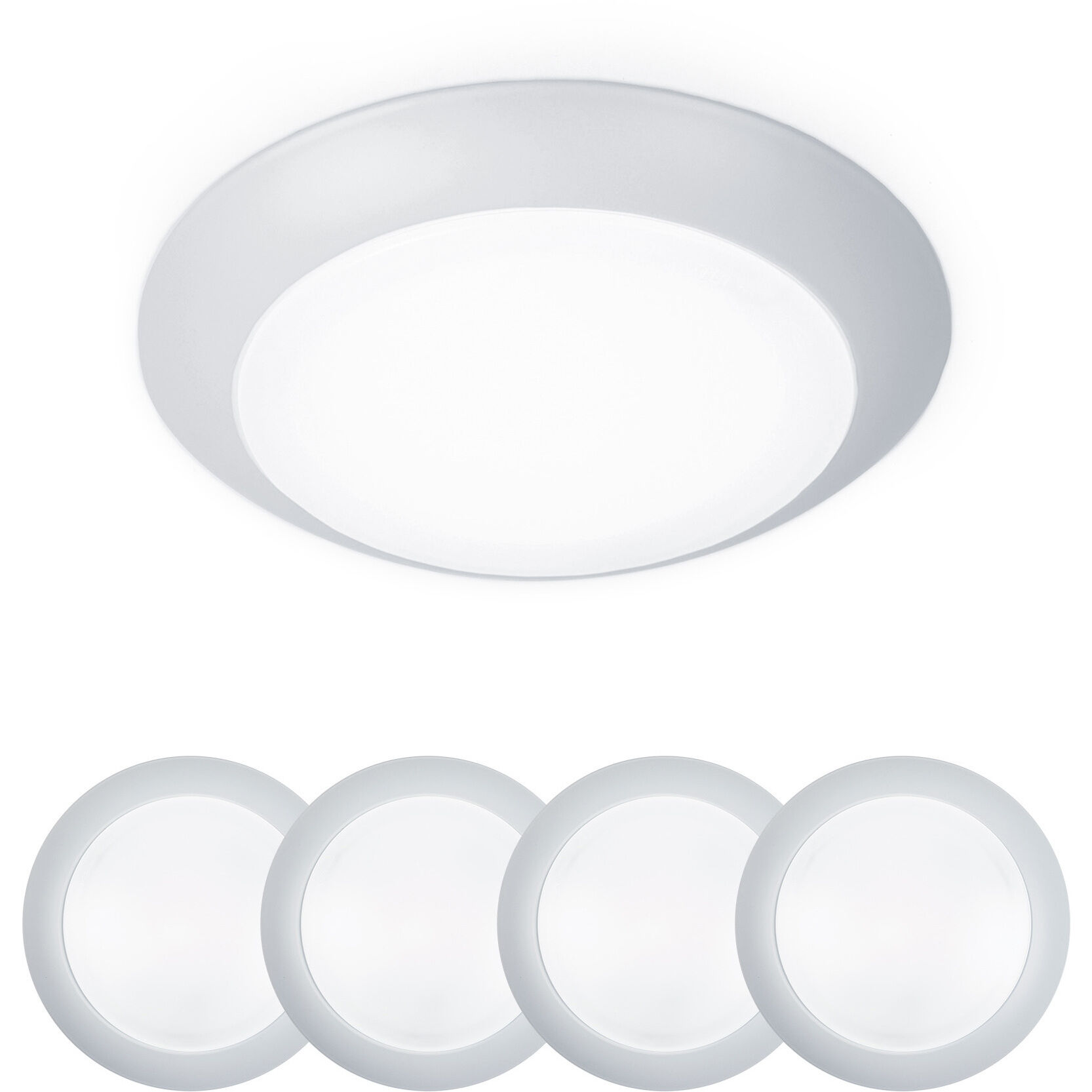 Disc LED 5.9 inch White Flush Mount Ceiling Light in 4, WAC Limited