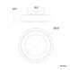 Chapeau 1 Light 6.25 inch White Flush Mount Ceiling Light in 2700K, dweLED