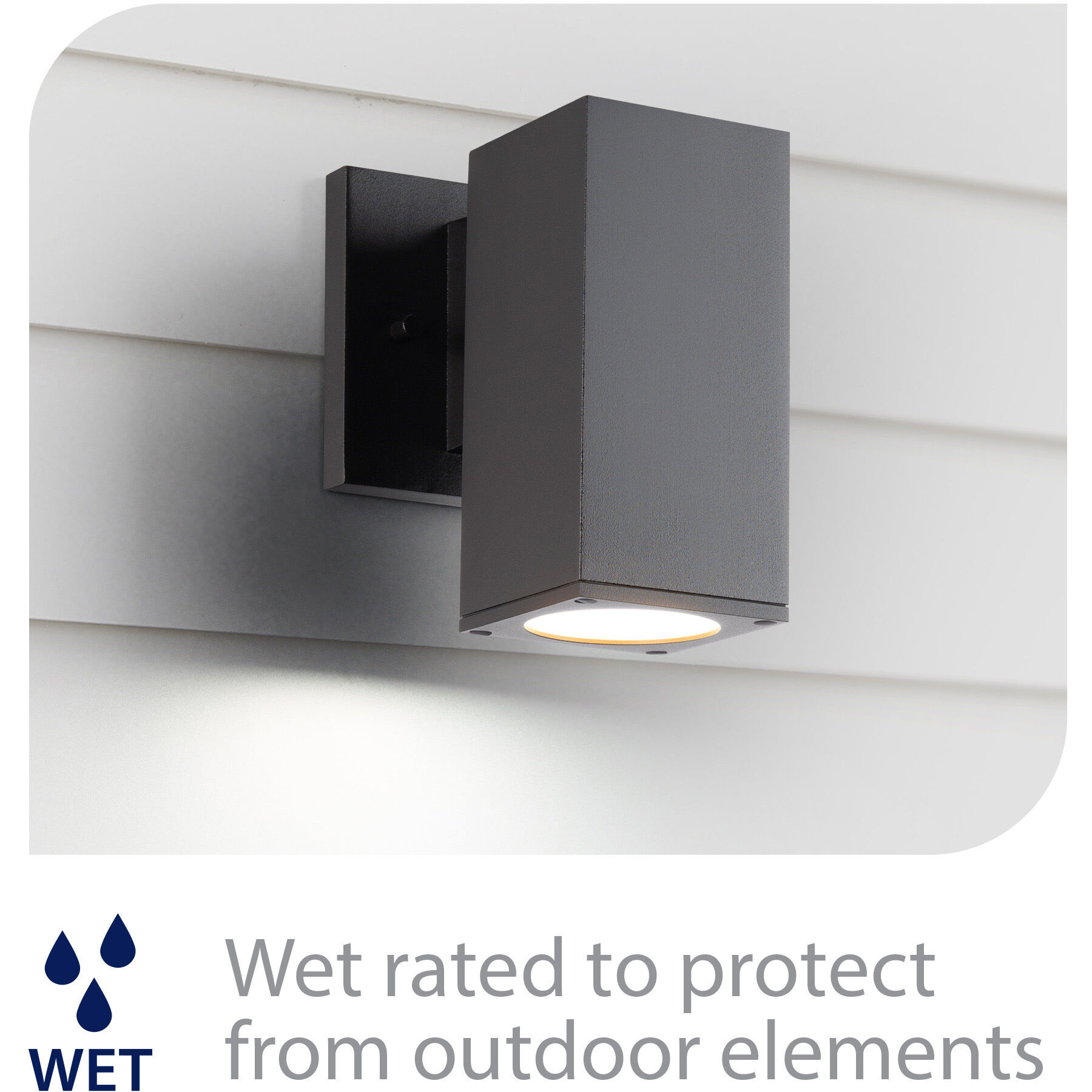 WAC Lighting WS-W220208-30-BK Cubix LED 6 inch Black Wall WAC Lighting WS-W220208-30-BK Cubix LED 6 inch Black Wall