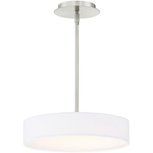 Manhattan LED 14 inch Brushed Nickel Pendant Ceiling Light, dweLED