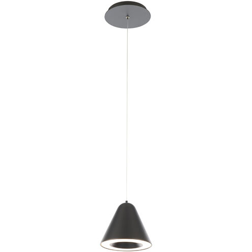 Kone LED 6 inch Black Mini Pendant Ceiling Light, dweLED