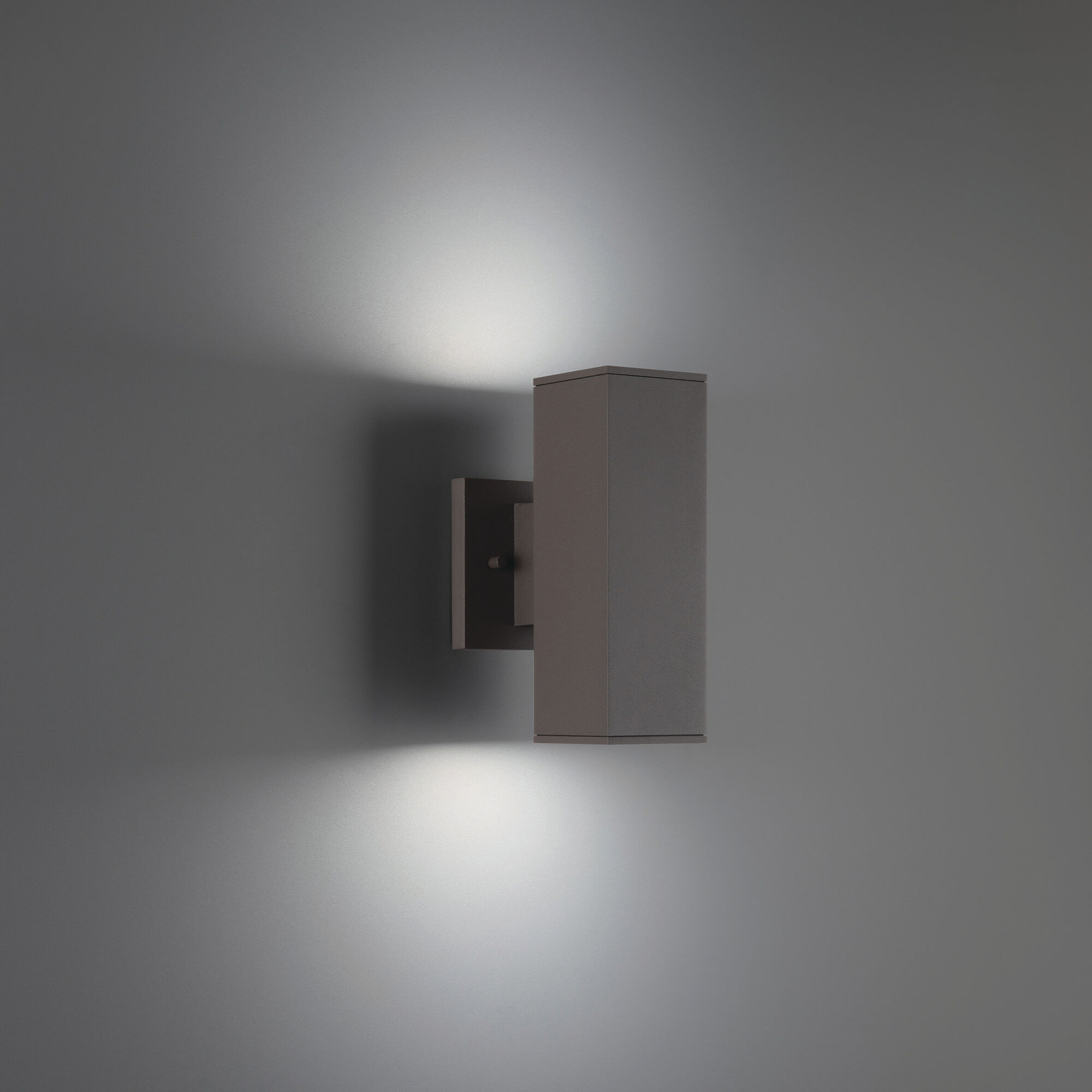 Cubix LED 9.42 inch Bronze Outdoor Wall Lighting in 3000K, WAC Limited