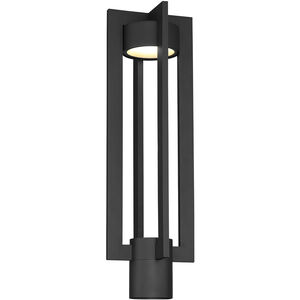 Chamber LED 20.31 inch Black Outdoor Post Light, dweLED