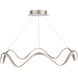 Morae 1 Light 29.88 inch Black Pendant Ceiling Light in Brushed Nickel, dweLED