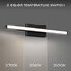 Parallax LED 18 inch Black Bath Vanity & Wall Light, dweLED