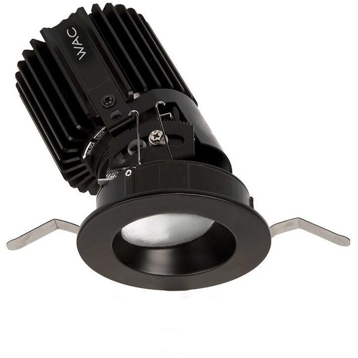 Volta LED Black Recessed Lighting in Spot, 85, 3500K, Round