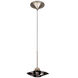Eternity Jewelry LED 7 inch Brushed Nickel Pendant Ceiling Light in Smoke, Canopy Mount MP