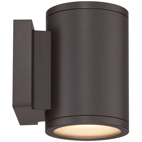 Tube LED 6.5 inch Bronze Outdoor Wall Light