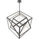 Atlas LED 30 inch Black Chandelier Ceiling Light, dweLED