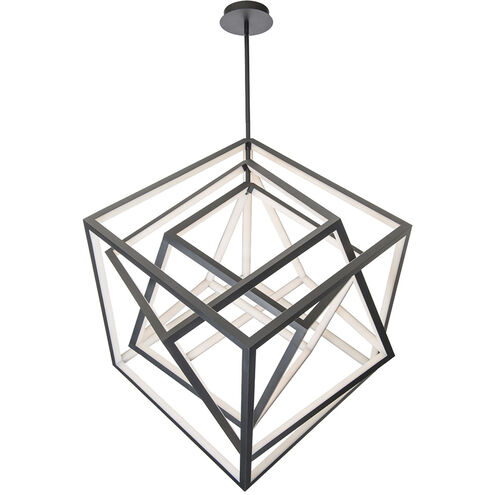 Atlas LED 30 inch Black Chandelier Ceiling Light, dweLED