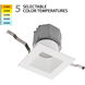 Pop-in LED White Complete Kit Recessed Lighting