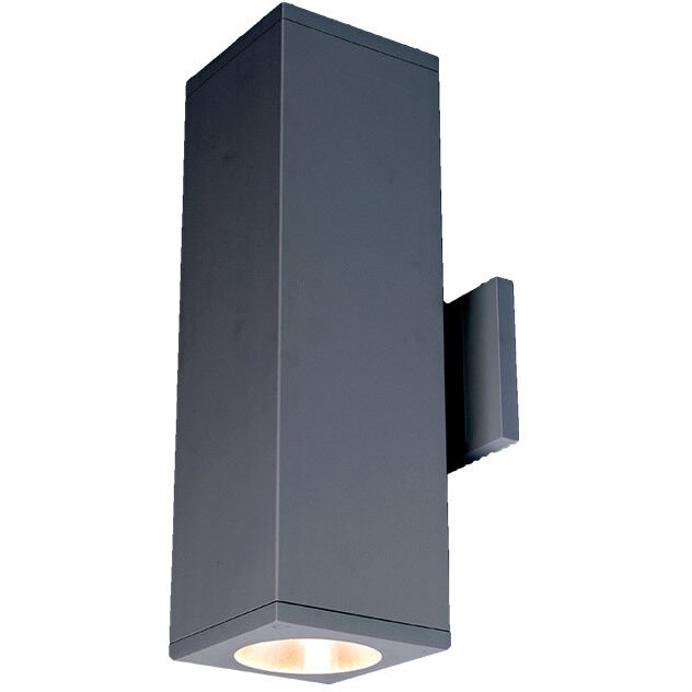 Cube Arch LED 4.5 inch Graphite Sconce Wall Light in Flood, 85, 3000K, Away From Wall