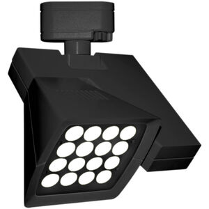 120v Track System 16 Light 120V Black LEDme Directional Ceiling Light in 4000K, 19 Degrees x 32 Degrees, J Track